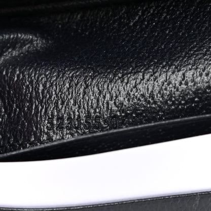 Gucci GG Supreme Monogram Textured Dollar Calfskin Web Ophidia Card Case Beige Blue 7 of 8