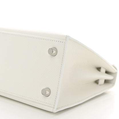 Hermes Epsom Kelly Sellier 25 New White 10 of 11