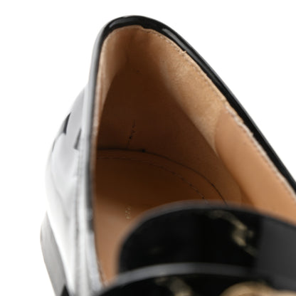 Chanel Patent CC Mocassin Loafers 42 Black 14 of 15