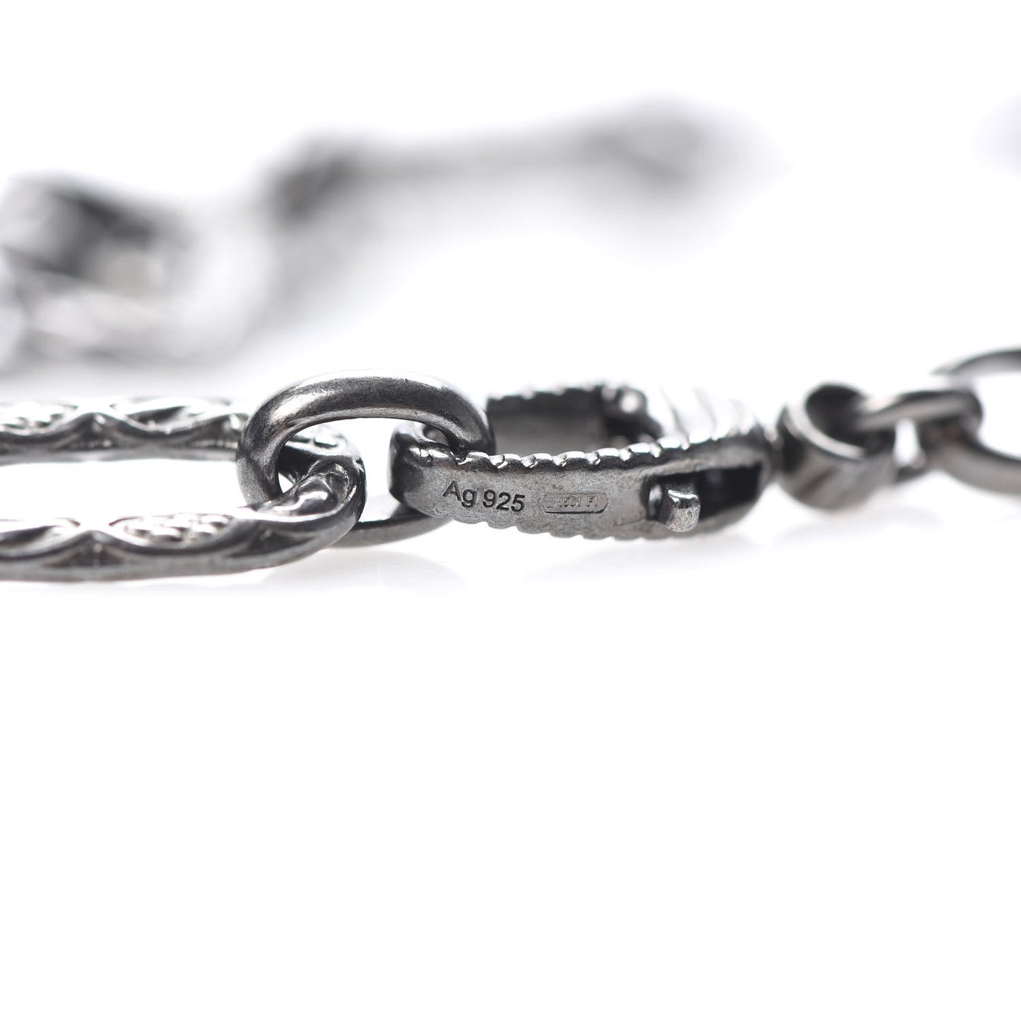 Sterling Silver Large Interlocking G Pendant Necklace