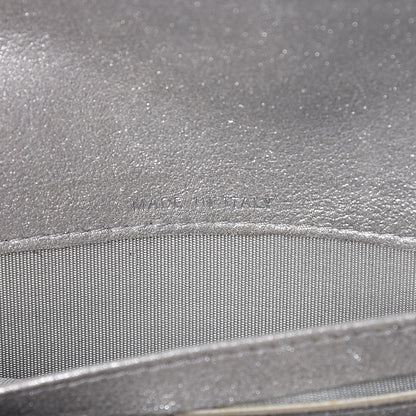 Chanel Iridescent Lizard Wallet With Removable Chain Silver 6 of 10
