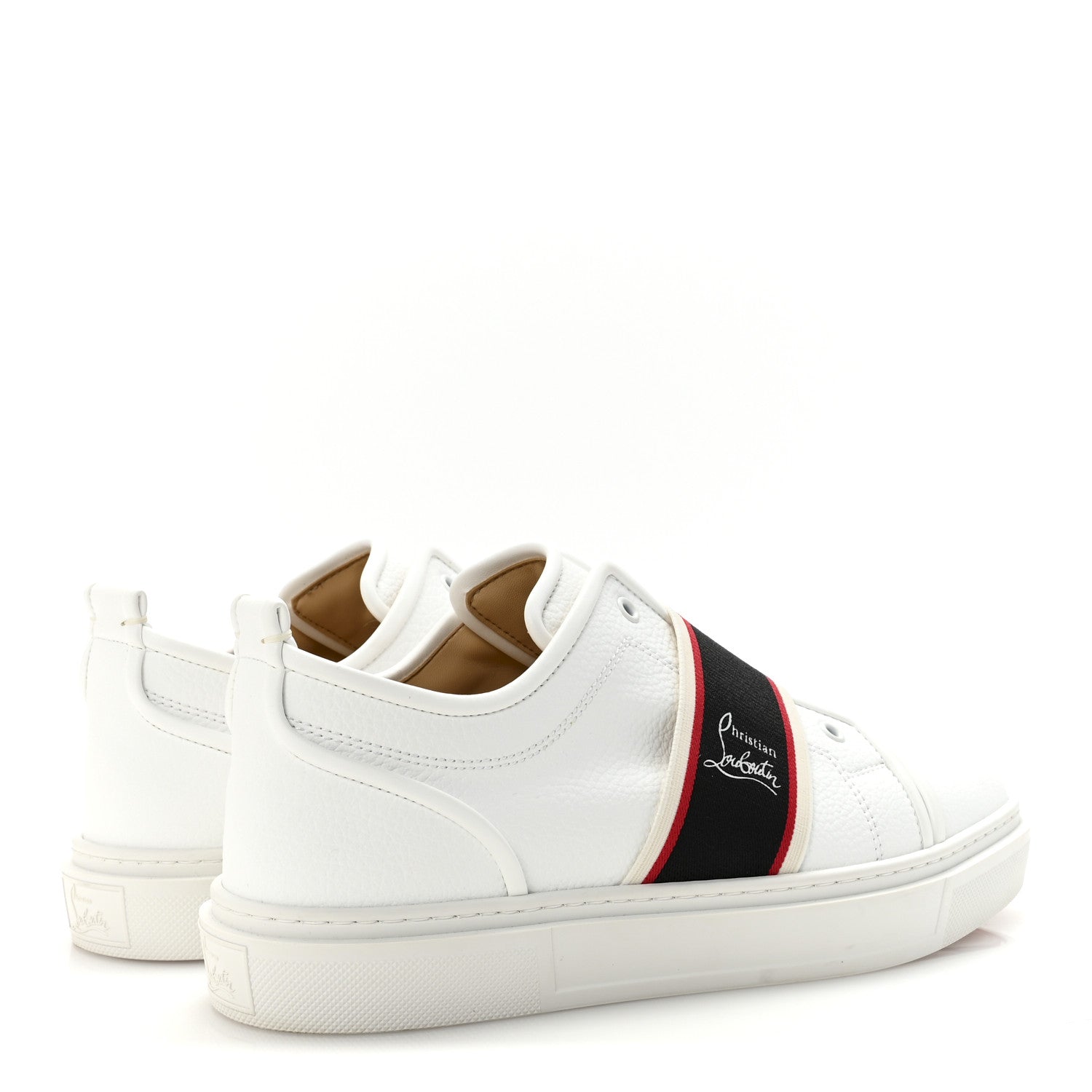 Christian Louboutin Calfskin Mens Adolescenza Flat Sneakers 43.5 White 5 of 9
