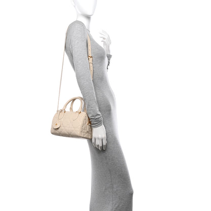 Christian Dior Calfskin Macrocannage Groove 20 Bag Dusty Ivory 2 of 11