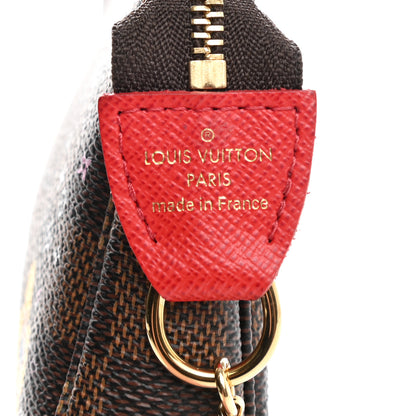 Louis Vuitton Damier Ebene 2019 Christmas Animation Mini Pochette Accessories Red 7 of 8