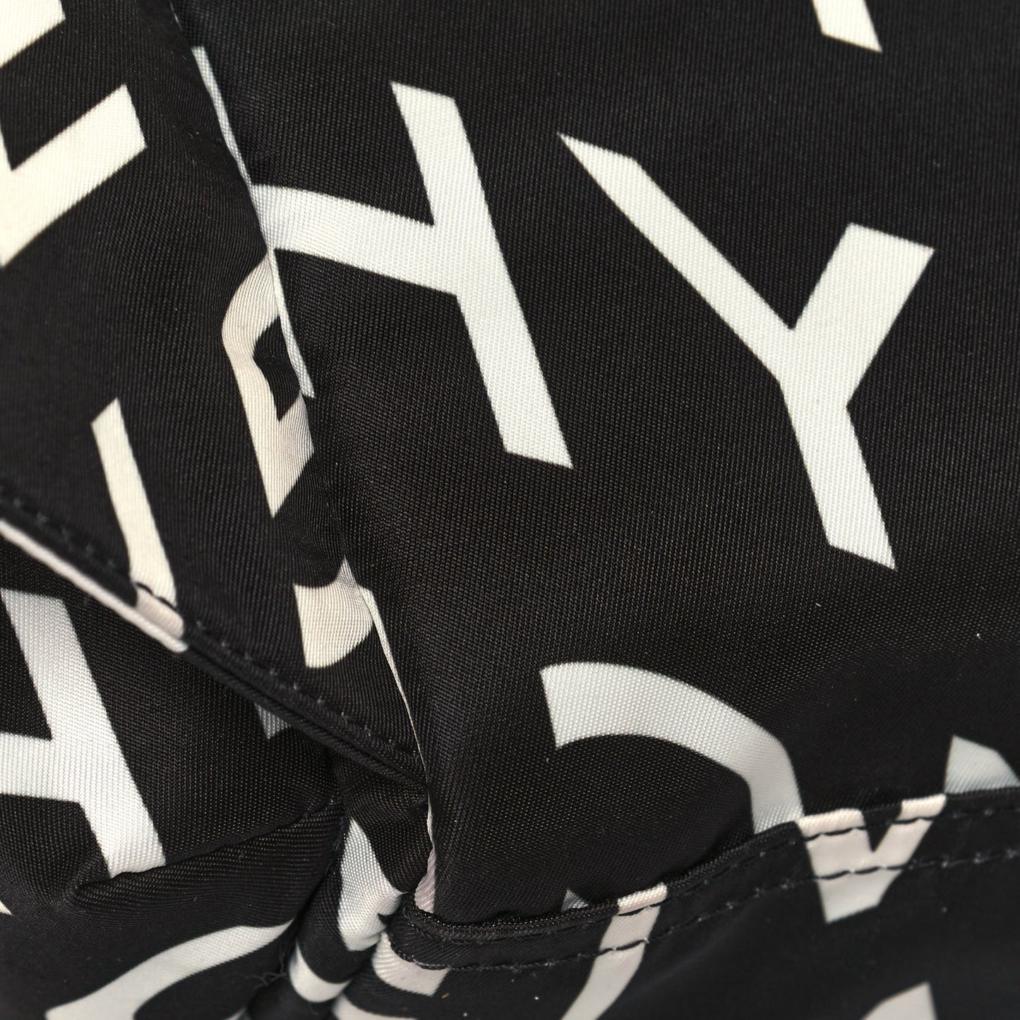 Nylon Allover Logo Belt Bag Black