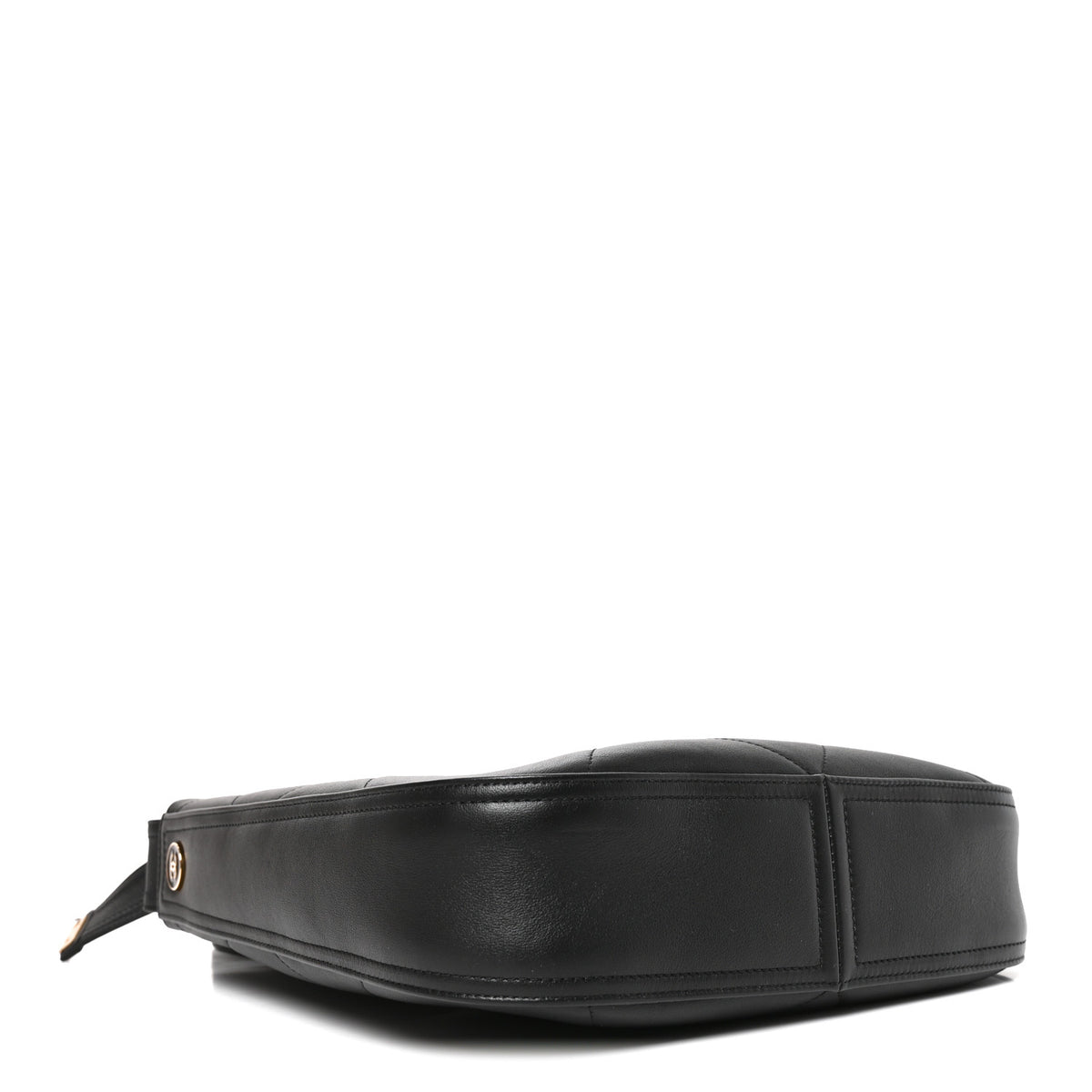 Calfskin Stitched Easy Mood Hobo Black