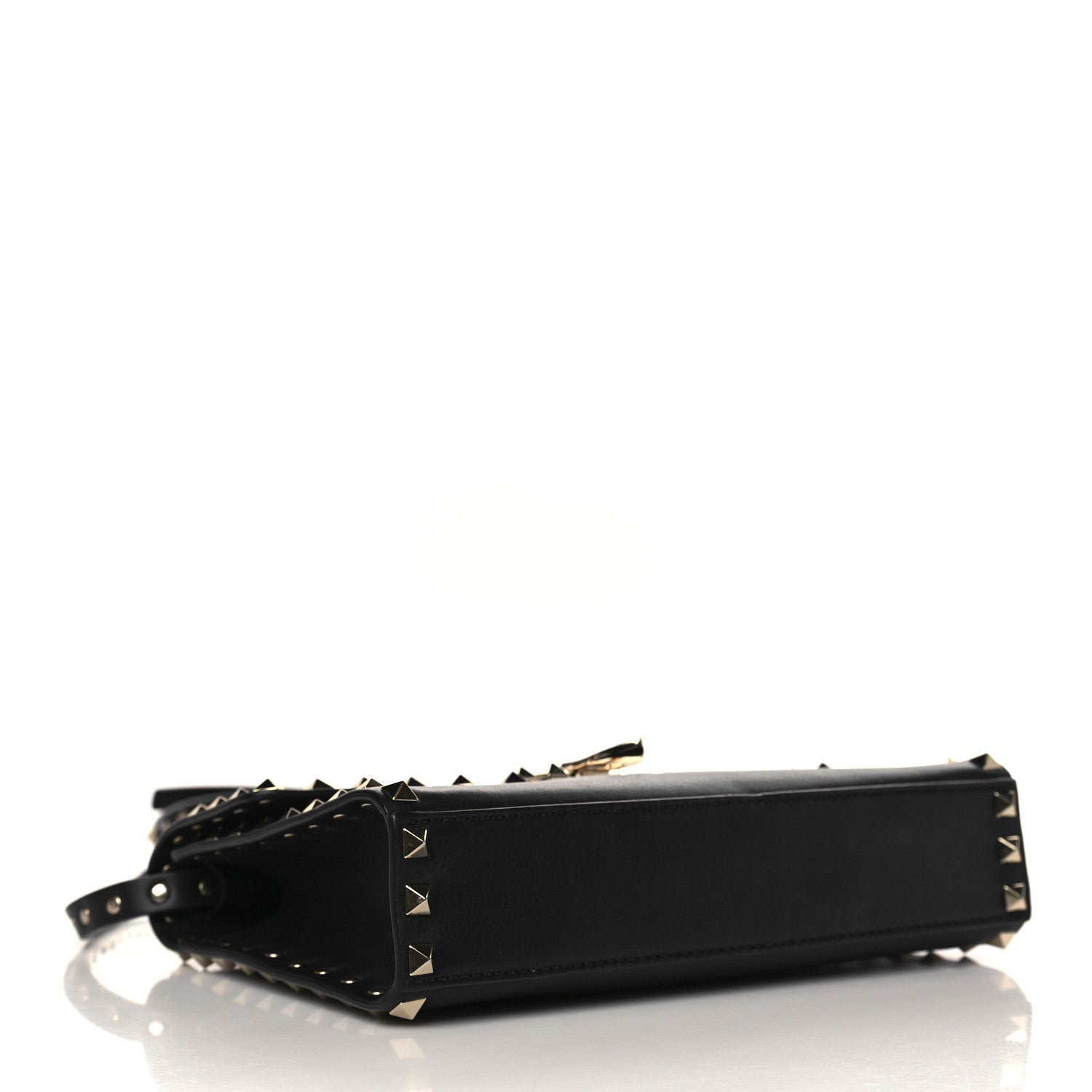 Valentino Garavani Vitello Medium Rockstud Flip Lock Crossbody Bag Black 4 of 8