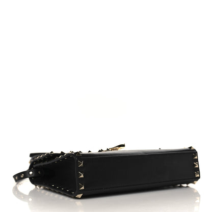 Valentino Garavani Vitello Medium Rockstud Flip Lock Crossbody Bag Black 4 of 8