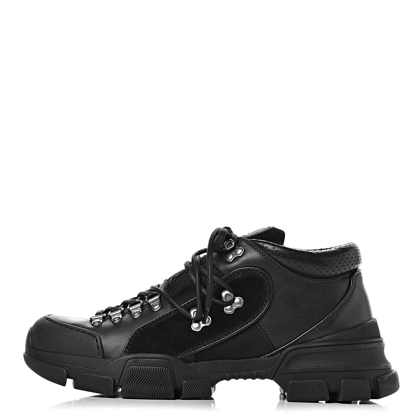 X SEGA Calfskin Suede Technical Canvas Mens Flashtrek Sneakers 8 Black
