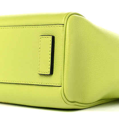 Versace Grained Calfskin Small La Medusa Chain Tote Citron 8 of 9