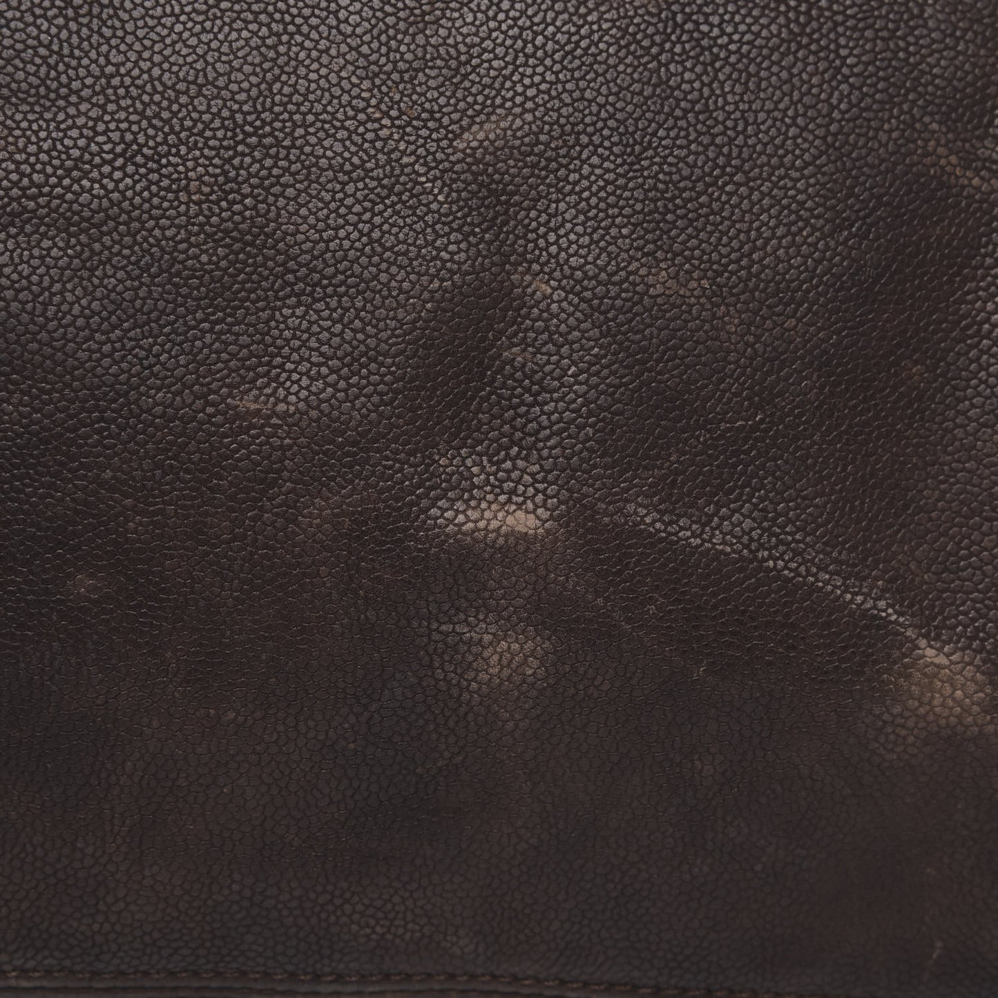 Distressed Caviar XL Coco Cabas Brown