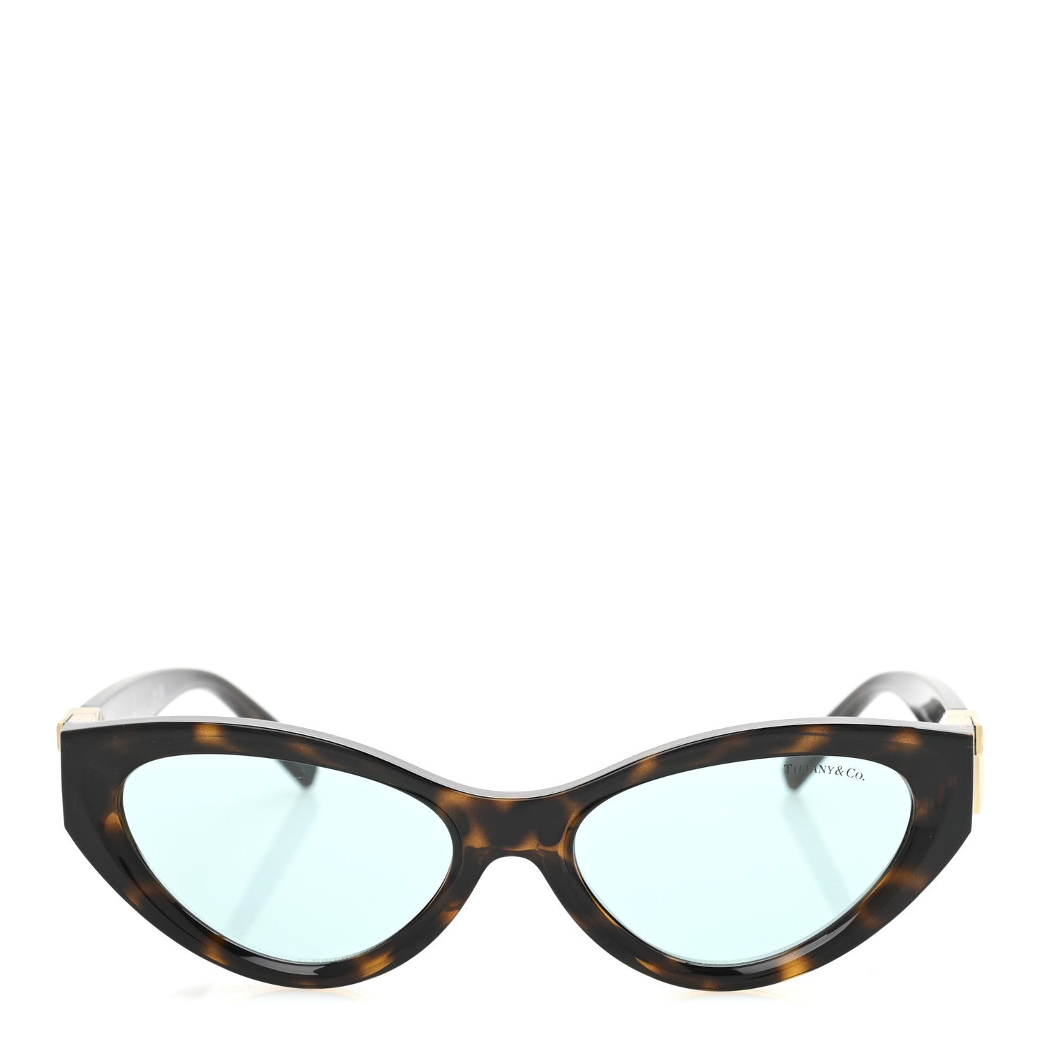 Tiffany Acetate Metal Tiffany T Tortoise Cat Eye Sunglasses TF4225U Brown Blue 2 of 9