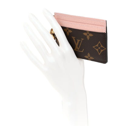 Louis Vuitton Monogram LV Charms Card Holder Rose Ballerine 2 of 6