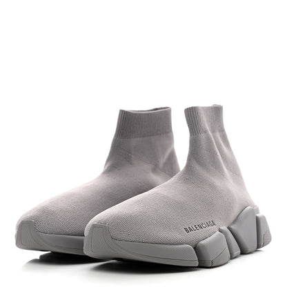 Balenciaga Technical 3D Recycled Knit Womens Speed 2.0 Sneakers 39 Monocolor Grey 3 of 7