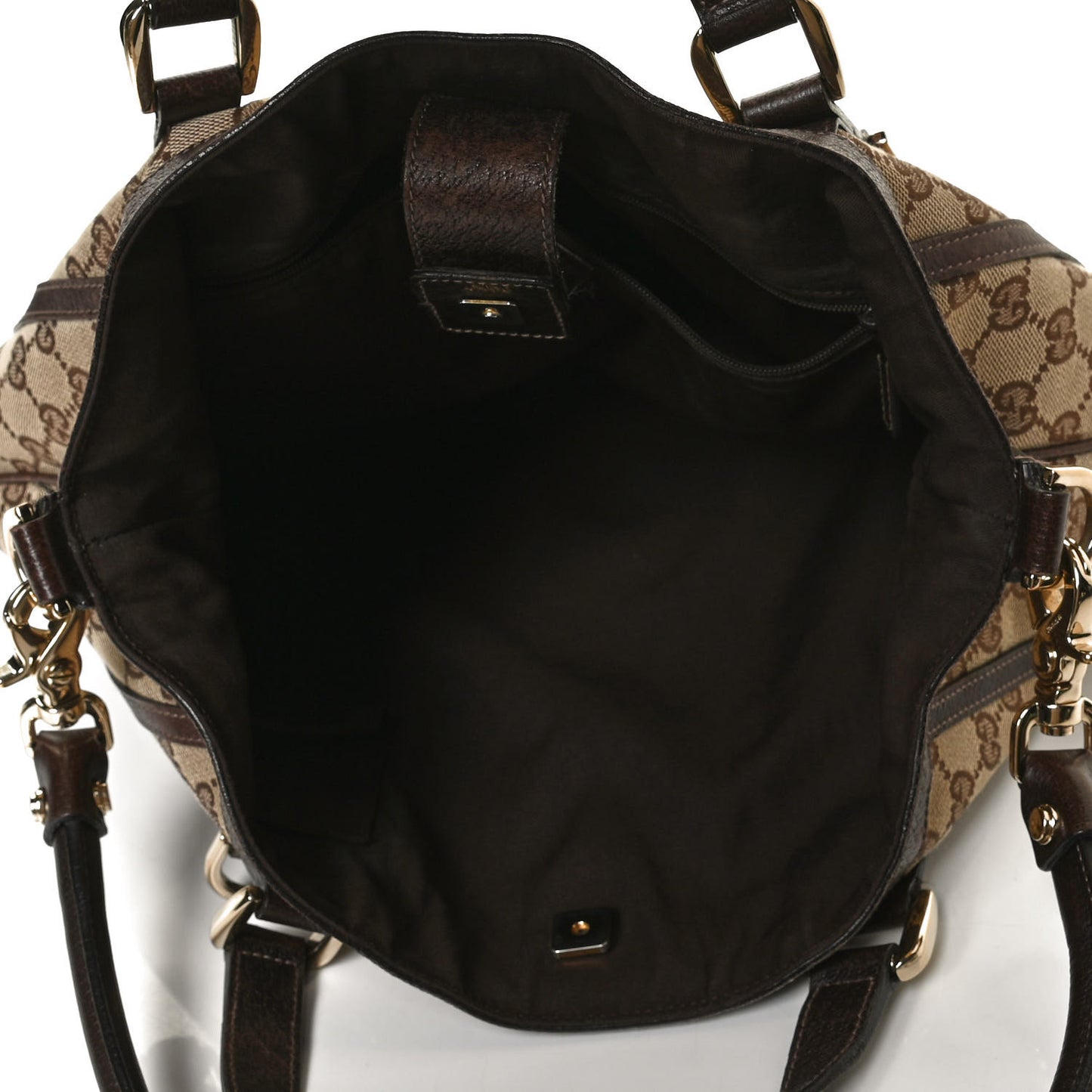 Monogram Medium Abbey Convertible Tote Dark Brown