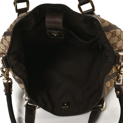 Gucci Monogram Medium Abbey Convertible Tote Dark Brown 4 of 10