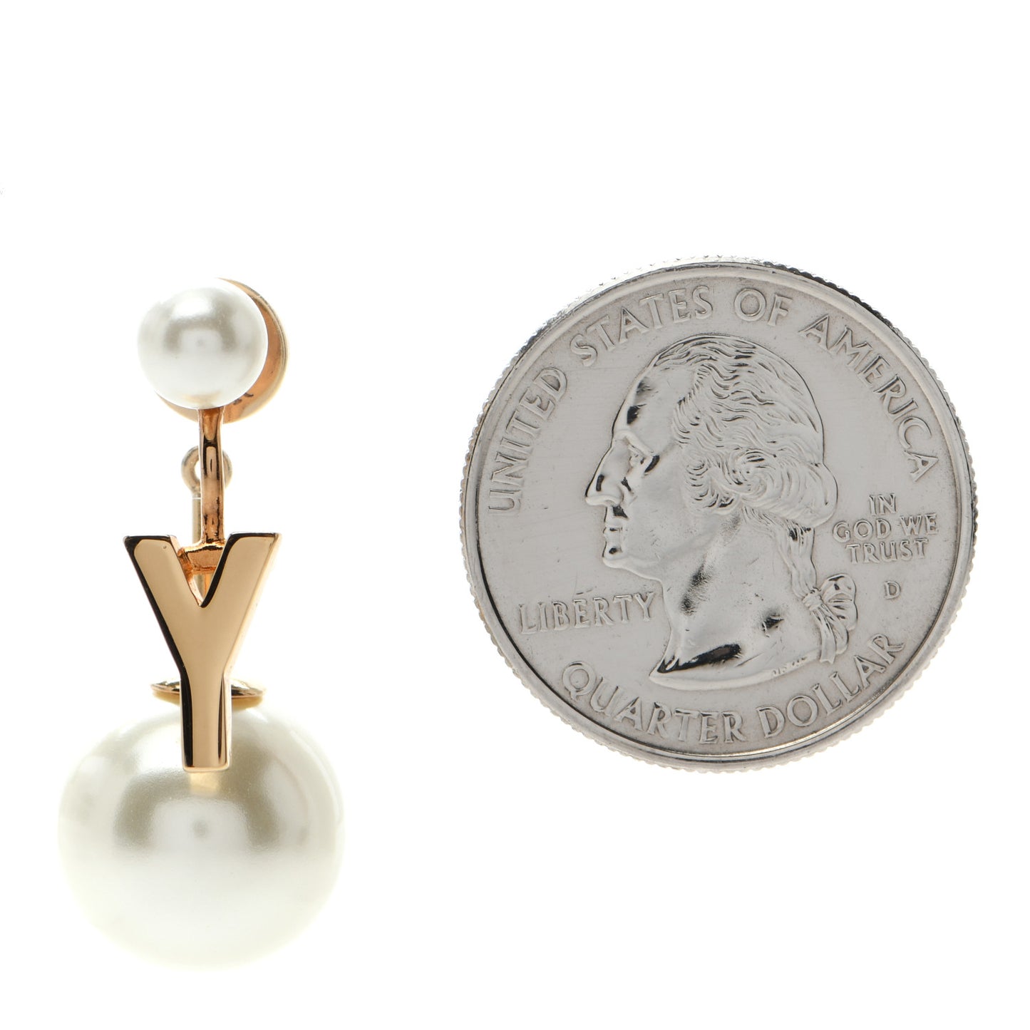 Pearl My ABCDior Y Tribale Earring Gold