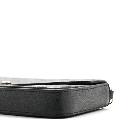 Louis Vuitton Empreinte Pochette Felicie Chain Wallet Black 11 of 12