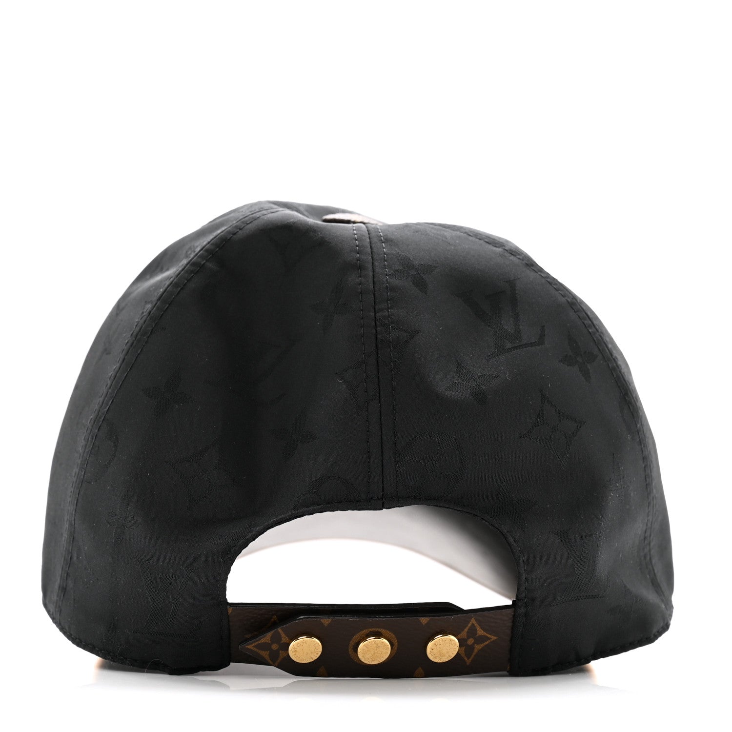 Louis Vuitton Polyester Silk Monogram LV Get Ready Cap M Black 4 of 11