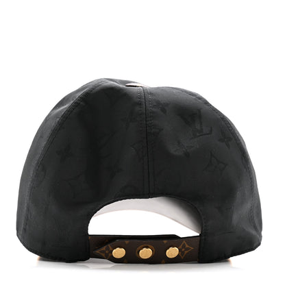Louis Vuitton Polyester Silk Monogram LV Get Ready Cap M Black 4 of 11