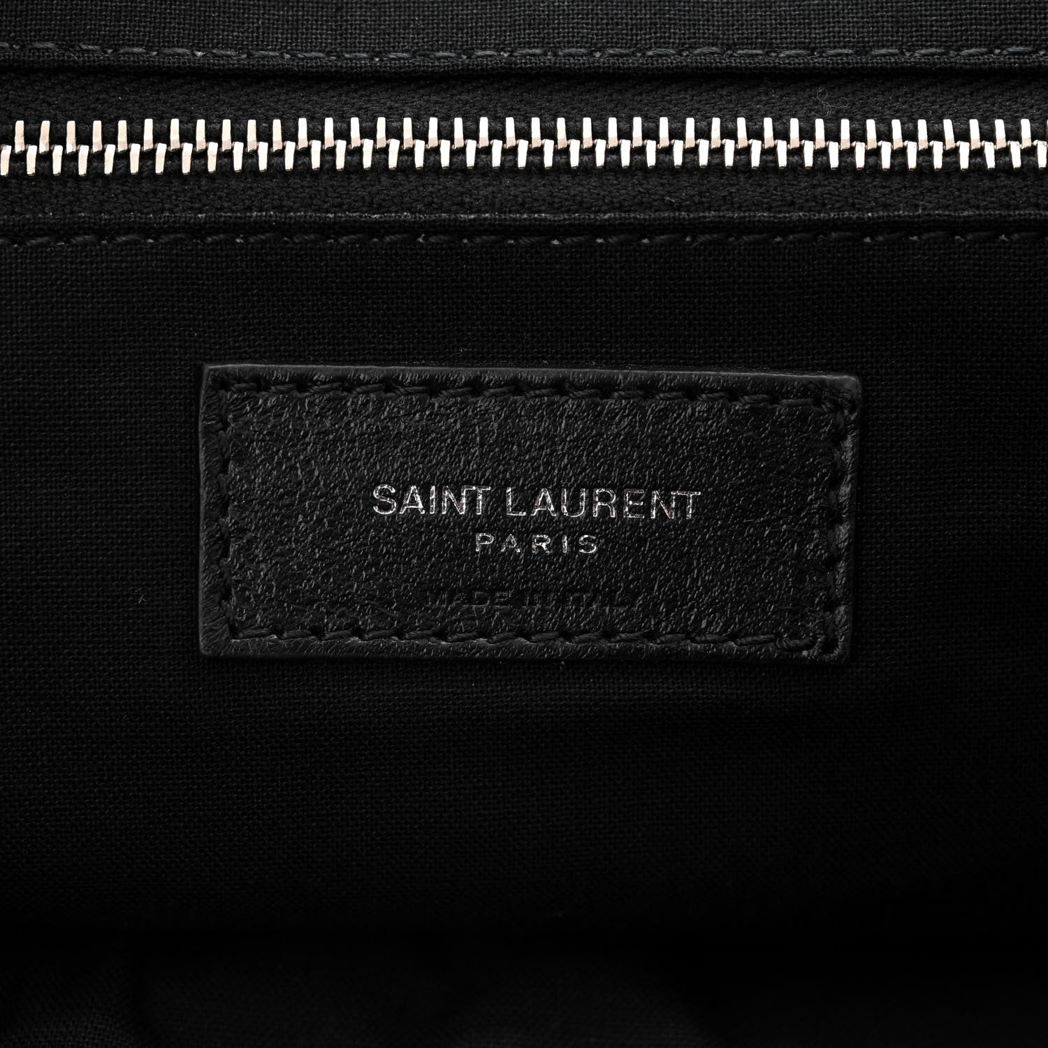 Saint Laurent Calfskin Shoulder Backpack Bag Black 6 of 10