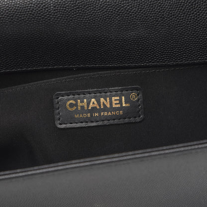 Chanel Caviar Quilted Medium Boy Flap Black 6 of 14