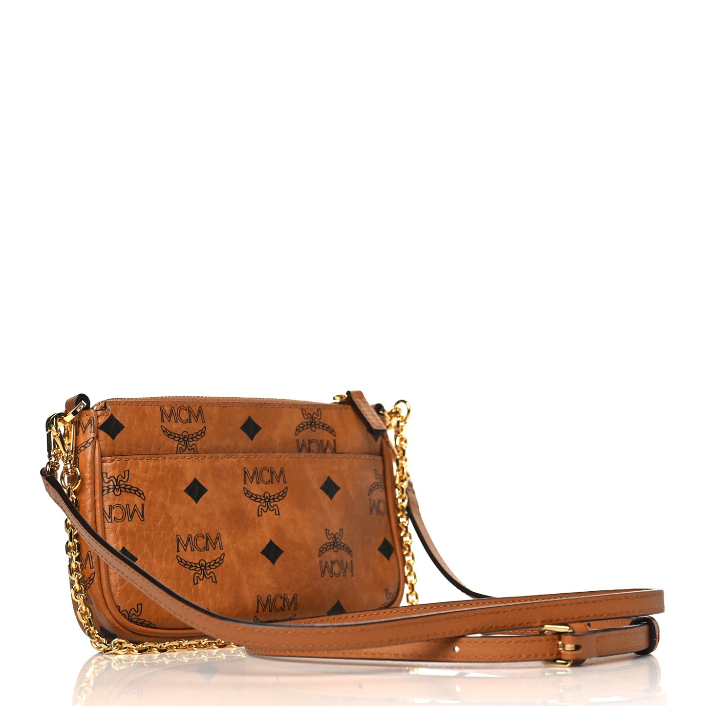 Visetos Panda Crossbody Pouch Cognac