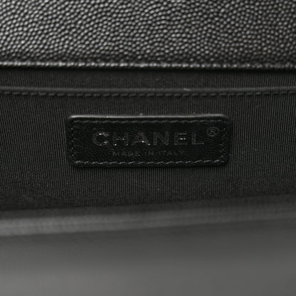 Chanel Caviar Quilted Medium Boy Flap Black 6 of 10