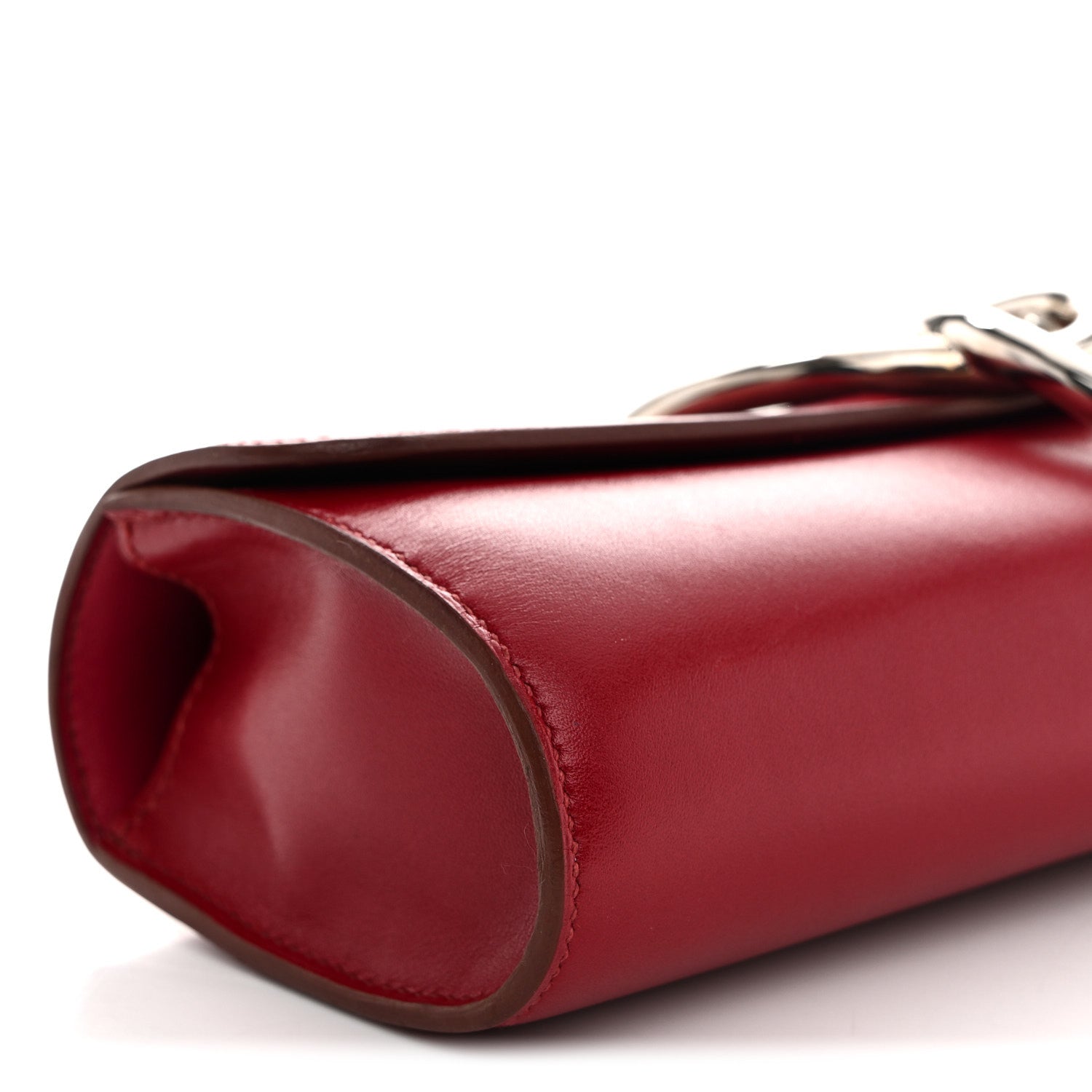 Hermes Tadelakt Egee Clutch Rouge Vif 9 of 11