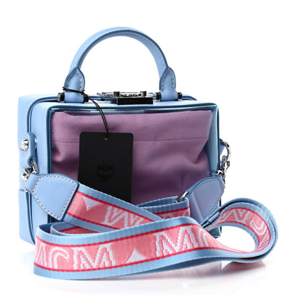 MCM Transparent Small E/W Soft Berlin Crossbody Hologram Blue Bell 2 of 4
