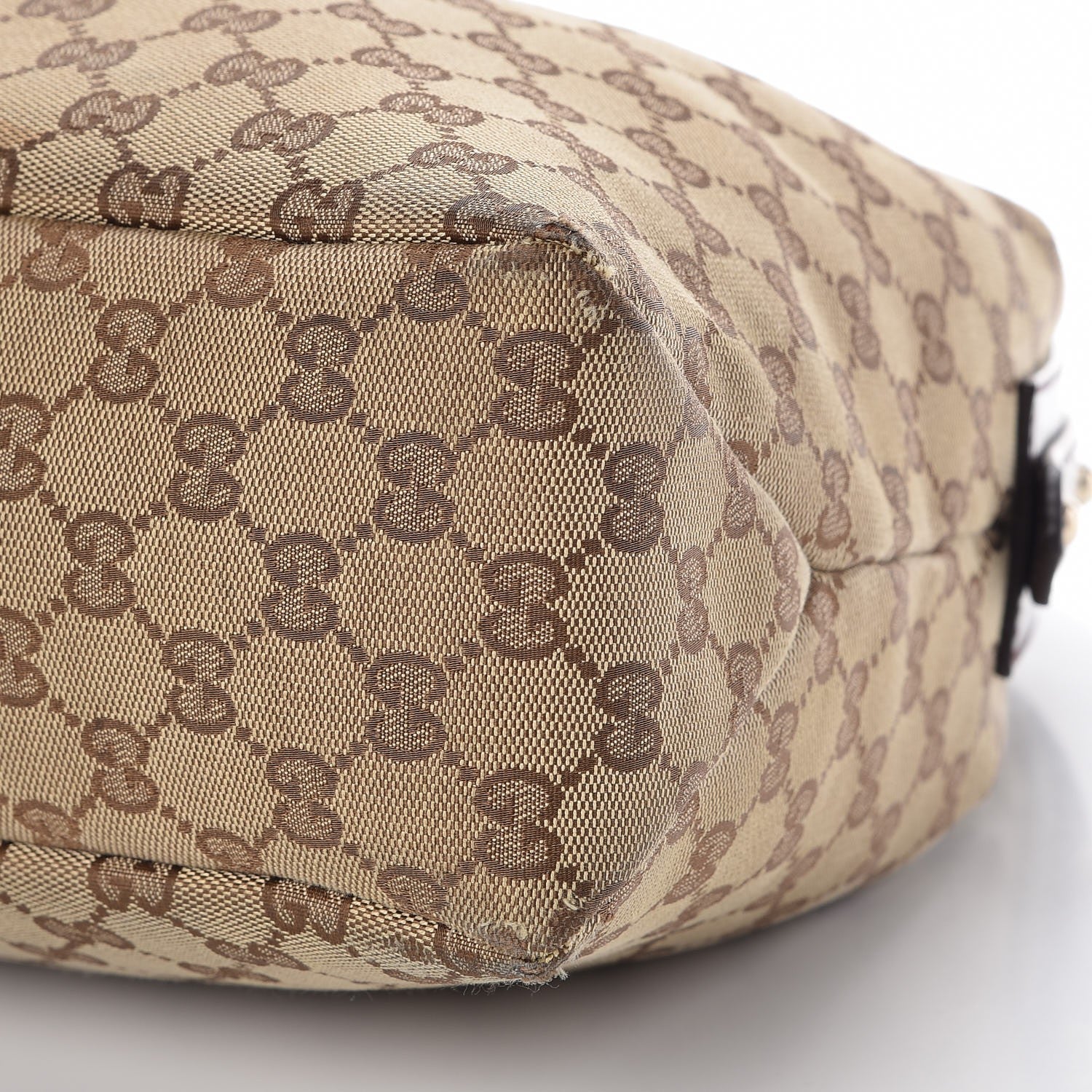 Gucci Monogram Medium Horsebit Chain Hobo Dark Brown 11 of 13