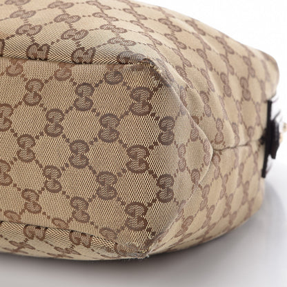 Gucci Monogram Medium Horsebit Chain Hobo Dark Brown 11 of 13