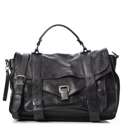 Proenza Schouler Lambskin Medium PS1 Satchel Black 1 of 8