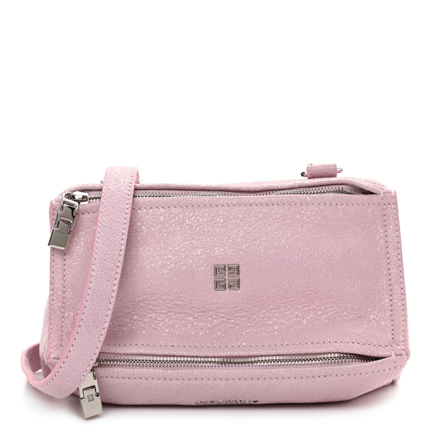 Crackled Lambskin Mini Pandora Light Pink