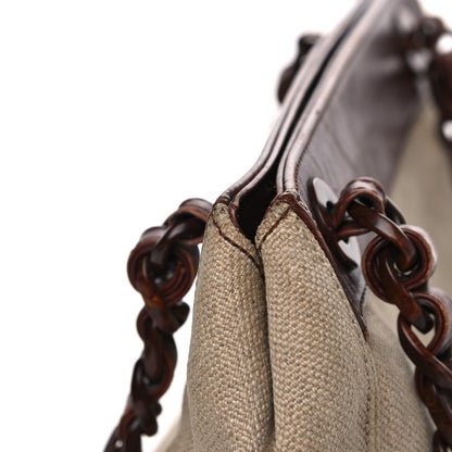 Chanel Linen Tote Beige 21 of 22