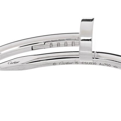 Cartier 18K White Gold Juste Un Clou Bracelet 15 3 of 5