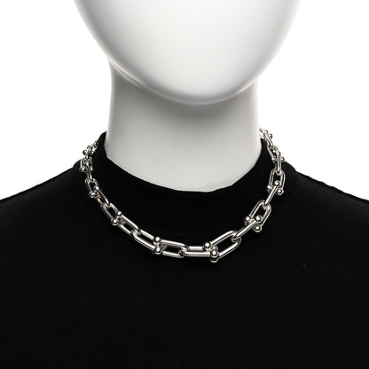 Tiffany Sterling Silver HardWear Graduated Link Necklace 15" 2 of 4