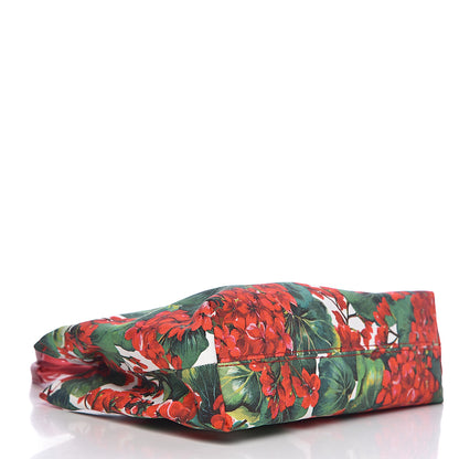 Dolce & Gabbana Canvas Court Printed Floral Kids Tote Red Multicolor 4 of 9