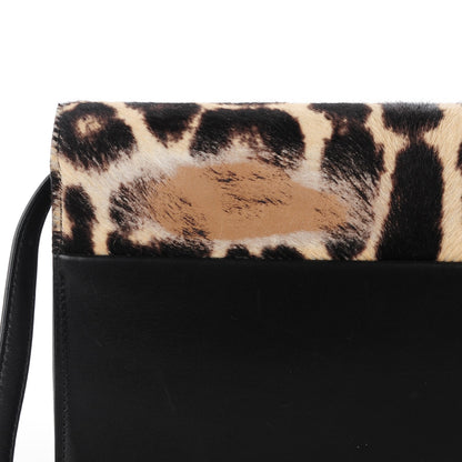 Celine Pony Hair Leopard Medium Box Flap Black 11 of 20