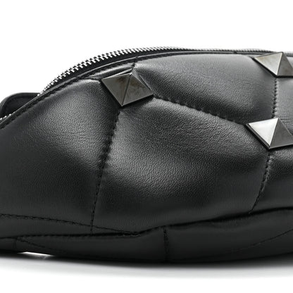 Valentino Garavani Nappa Monochrome Roman Stud Belt Bag Black 8 of 11