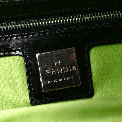 Fendi Satin Beaded Baguette Black Multicolor 6 of 9