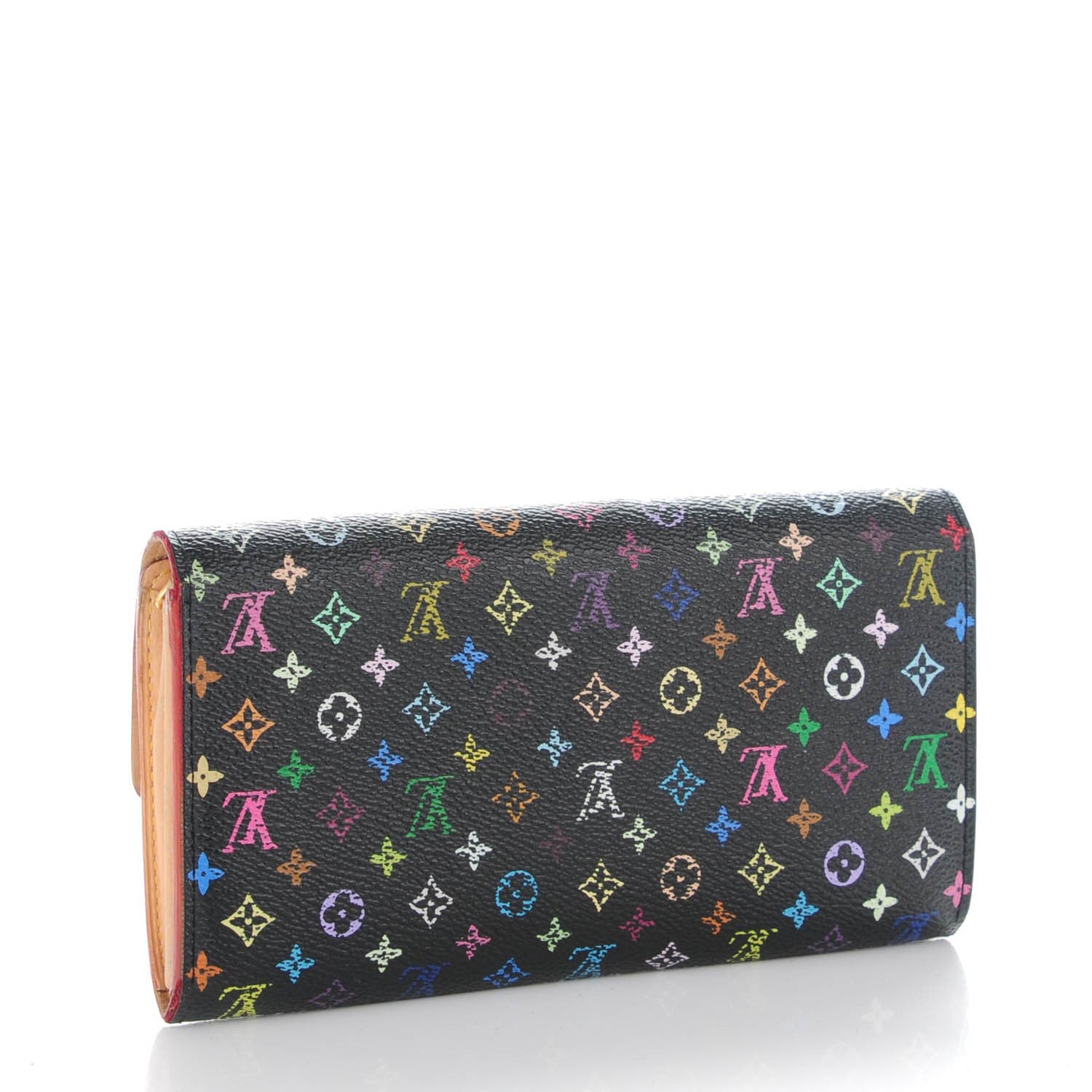 Louis Vuitton Monogram Multicolor Sarah Wallet Black 3 of 8
