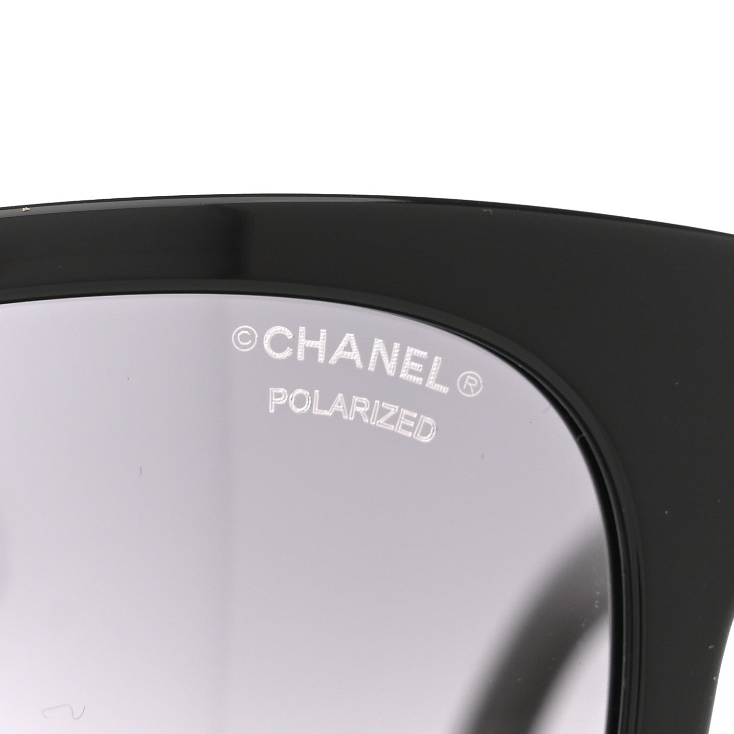 Chanel Acetate Polarized Square CC Sunglasses 5380 Black 7 of 8