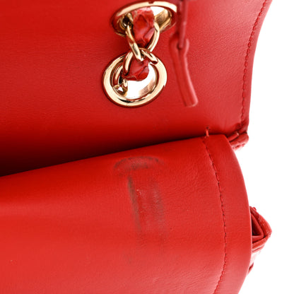 Chanel Snakeskin Medium Double Flap Red 16 of 17