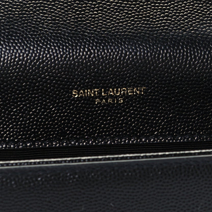 Saint Laurent Grain De Poudre Small Monogram Kate Satchel Black 5 of 10