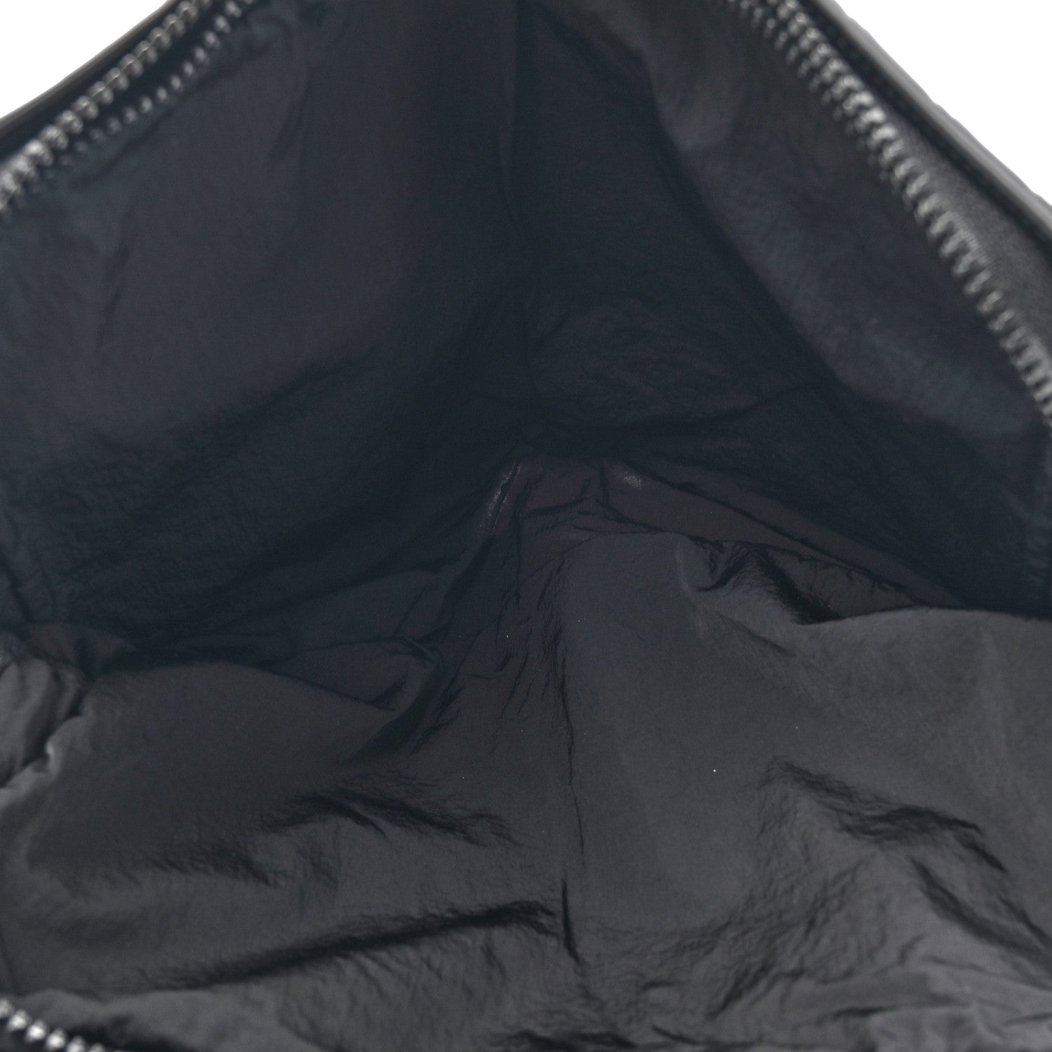 Bottega Veneta Nappa Nylon Intreccio Packable Backpack Black 11 of 16