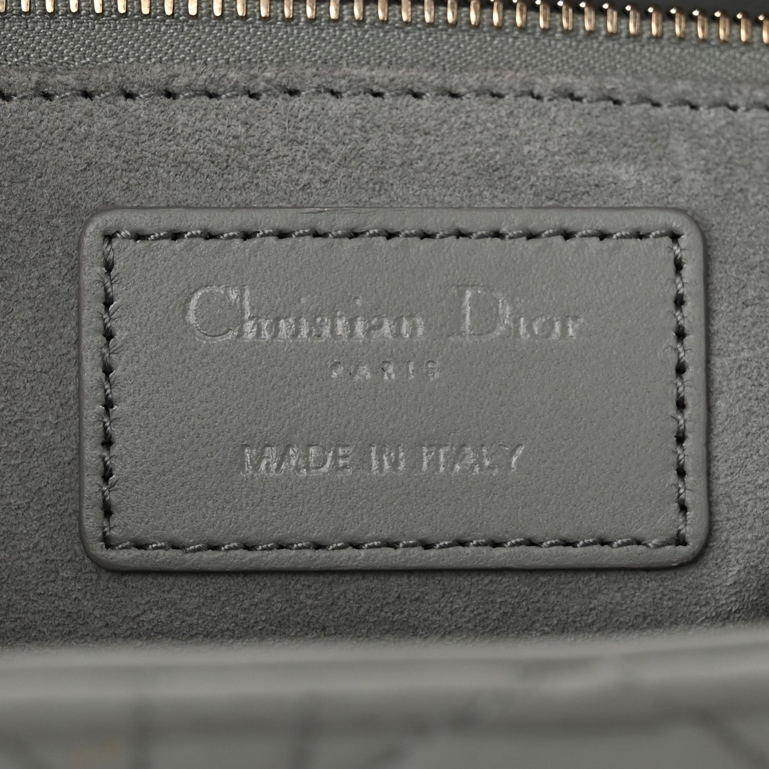 Christian Dior Ultra Matte Calfskin Cannage Large Lady Dior Grey Stone 5 of 11