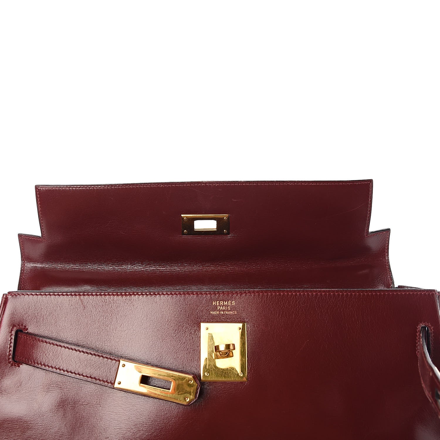 Hermes Box Kelly Retourne 32 Rouge H 27 of 40