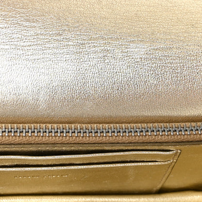 Miu Miu Metallic Nappa Matelasse Chain Crossbody Gold 6 of 12