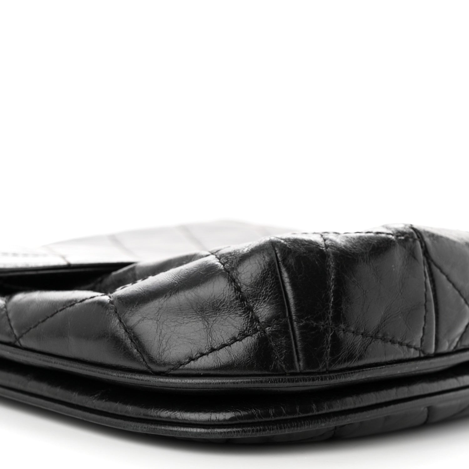 Chanel Glazed Calfskin Quilted Medium Bubble CC Flap Black 9 of 11